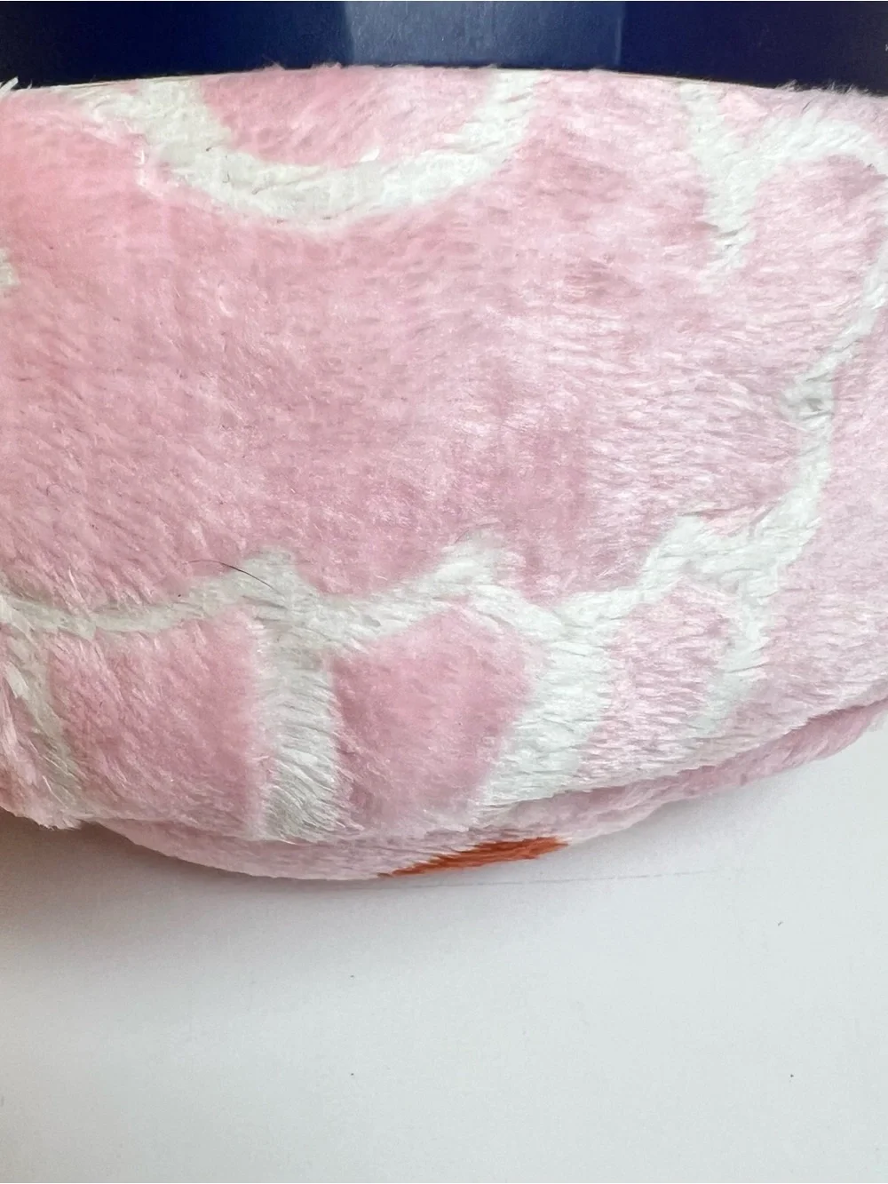 Glow in the Dark Pink Cupcake Polka Dot Plush Throw